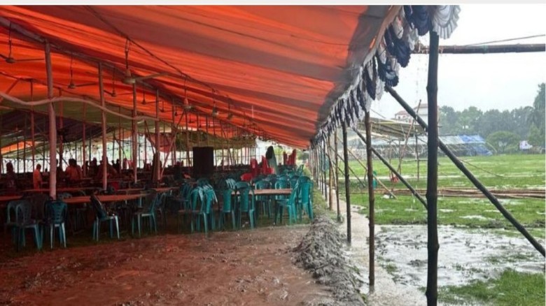 বৃষ্টির কারণে রূপগঞ্জ বিএনপির বিশ হাজার মানুষের গণভোজ স্থগিত