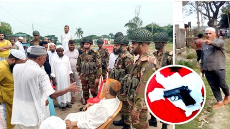 রূপগঞ্জে মসজিদে পিস্তল নিয়ে হামলা, শিক্ষার্থী আহত : পিস্তল উদ্ধার