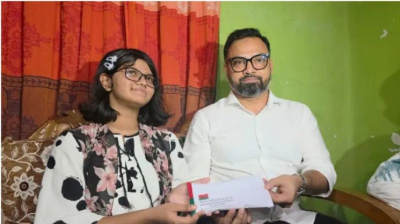 না'গঞ্জের খুদে দাবারু মুনতাহার পাশে তারেক রহমান