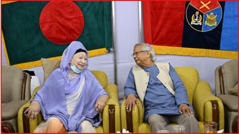 সেনাকুঞ্জে খালেদা জিয়া-ড. ইউনূসের কুশল বিনিময়