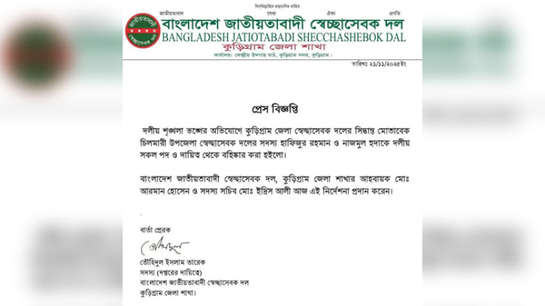 কৃষি কর্মকর্তাকে মারধরের ঘটনায় দুই নেতা বহিষ্কার ‎