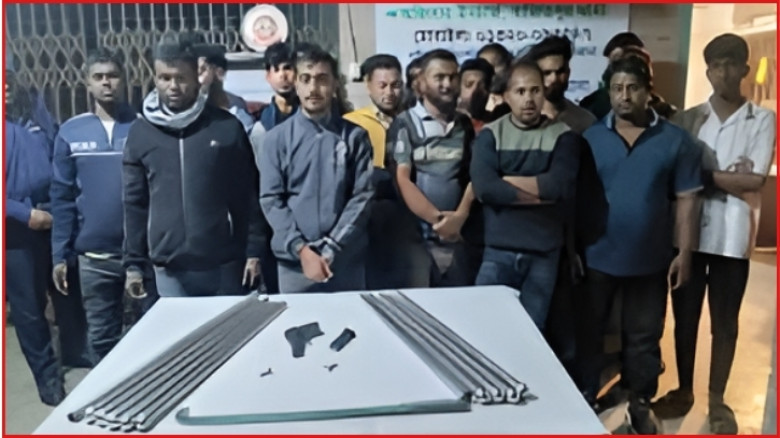 কিশোরগঞ্জে বিএনপির ২২ কর্মী আটক, পিস্তল ও দেশীয় অস্ত্র উদ্ধার