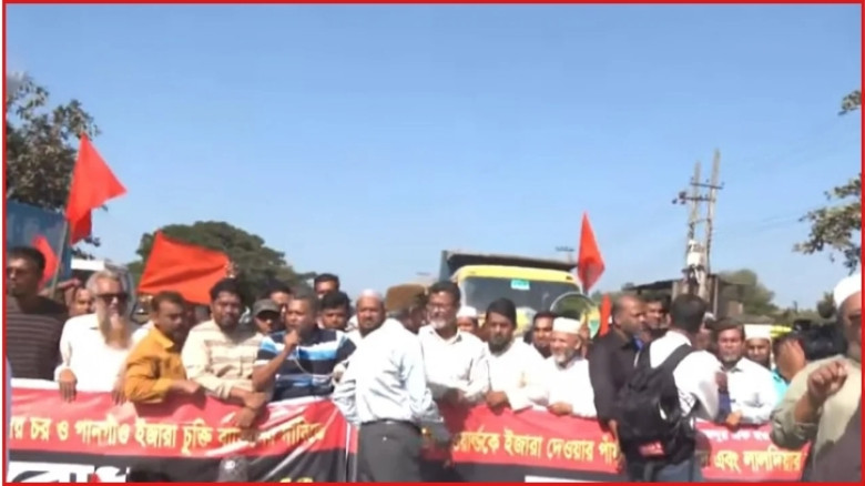 বন্দর ইজারা বাতিলের দাবিতে চট্টগ্রাম বন্দরে স্কপের অবরোধ