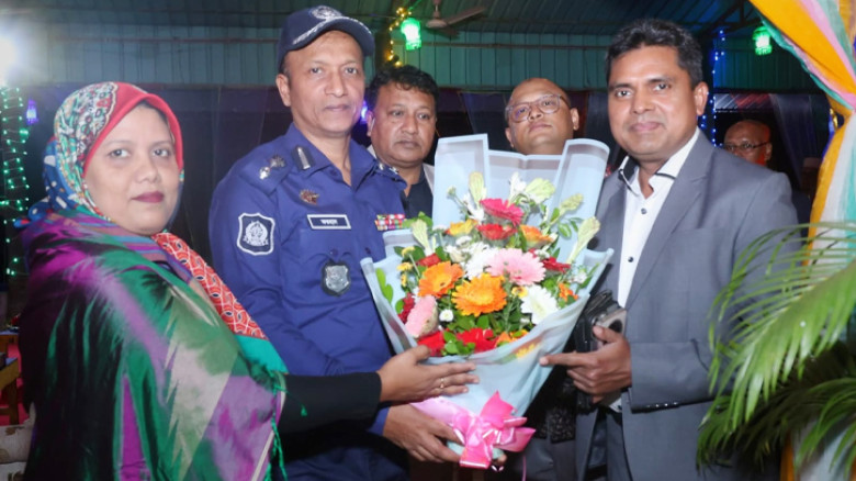 রাঙ্গামাটি জেলা পুলিশ সুপারের বদলি উপলক্ষে বিদায় সংবর্ধনা