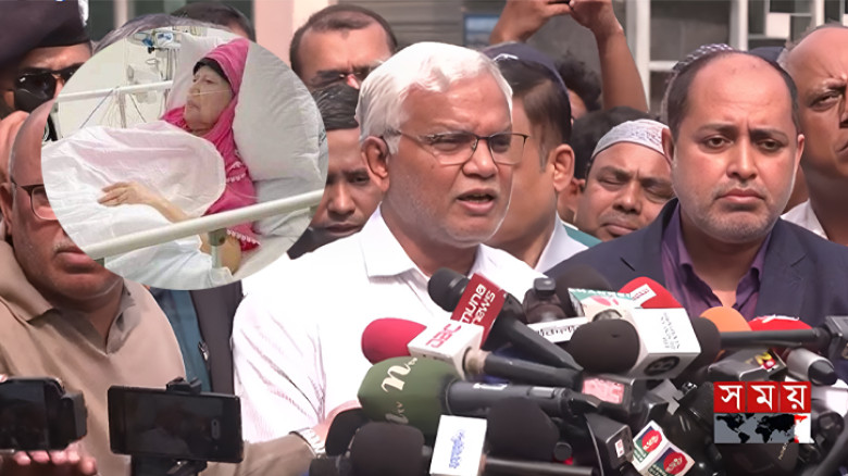 দুপুরে খালেদা জিয়ার সর্বশেষ অবস্থা নিয়ে প্রেস ব্রিফিং