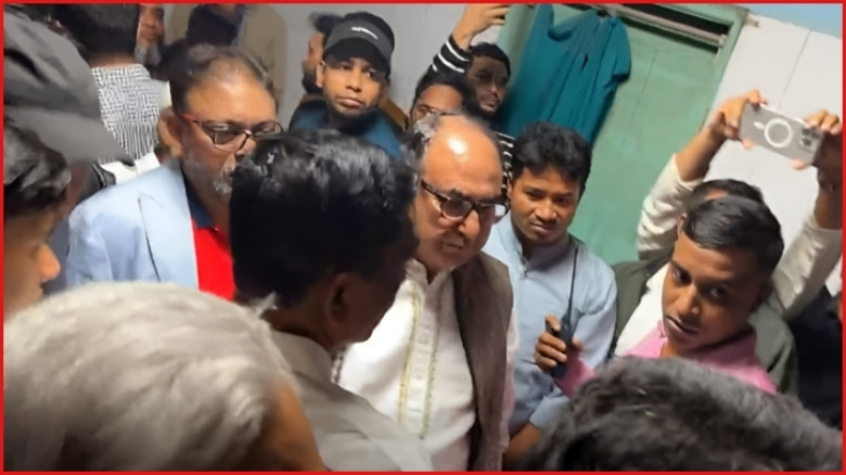 ওসমান হাদিকে দেখতে ঢামেকে মির্জা আব্বাস, 'ভুয়া ভুয়া' হাদি স্লোগান সমর্থকদের