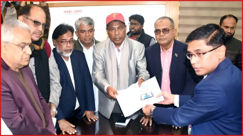 বগুড়া-৬ আসনে তারেক রহমানের পক্ষে বিএনপির মনোনয়নপত্র উত্তোলন