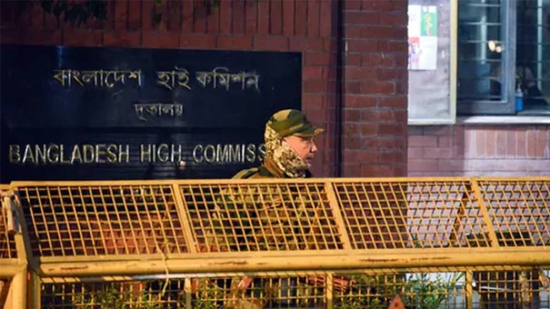 দিল্লিতে বাংলাদেশ হাইকমিশনের সামনে আবারও উগ্রপন্থীদের বিক্ষোভ