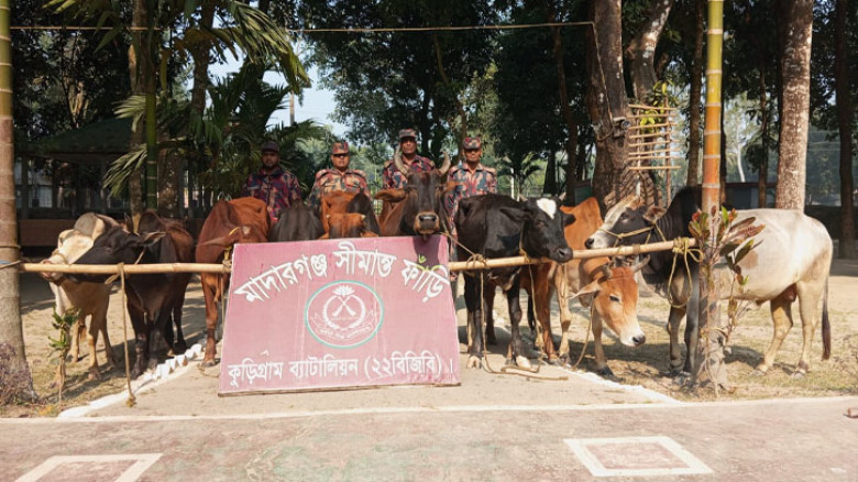 কুড়িগ্রামে ৩৫ লাখ টাকার চোরাচালানি পণ্য জব্দ, আটক ১
