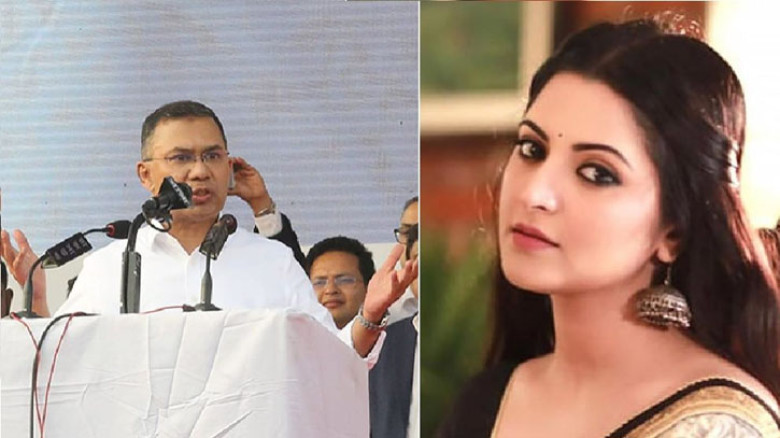 তারেক রহমানের ভাষণে মুগ্ধ পরীমনি