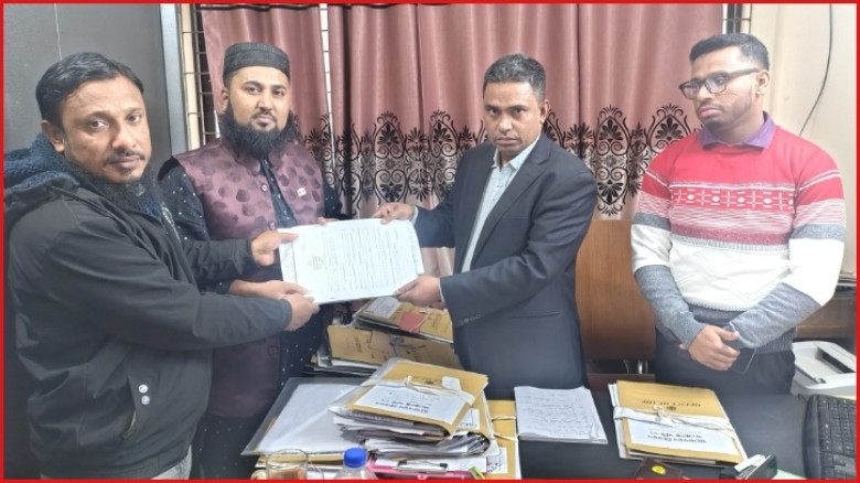 ব্রাহ্মণবাড়িয়া-৬ আসনের গণঅধিকার পরিষদের আলামিন মাহমুদীর ফরম সংগ্রহ