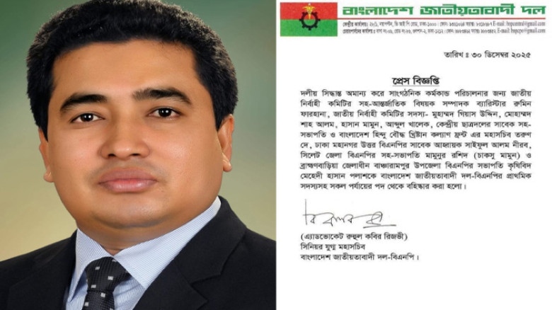 বাঞ্ছারামপুর উপজেলা বিএনপির সভাপতি পলাশ বহিষ্কার