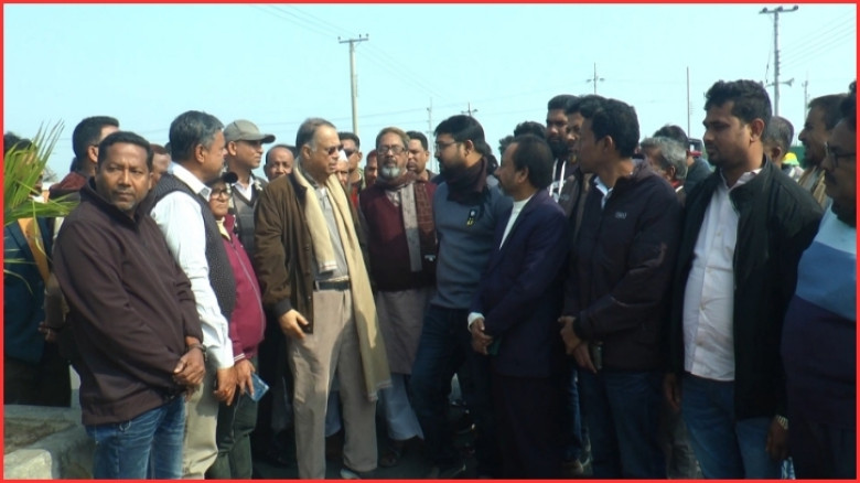 তারেক রহমানের আগমন উপলক্ষে দোয়া মাহফিলস্থান পরিদর্শনে ইকবাল হাসান মাহমুদ টুকু