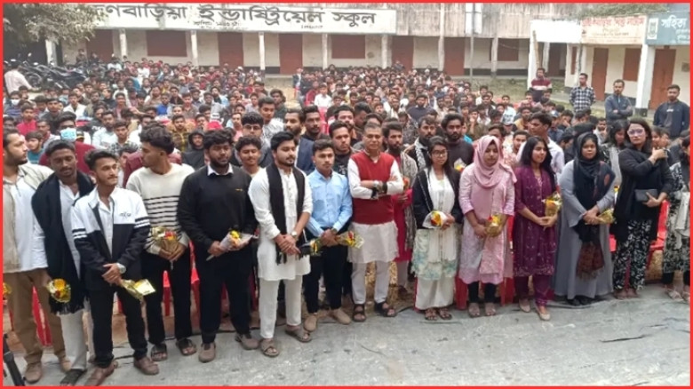 ব্রাহ্মণবাড়িয়ায় গণঅভ্যুত্থানে অংশ নেওয়া শতাধিক শিক্ষার্থীর ছাত্রদলে যোগদান