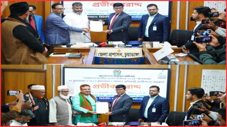 চুয়াডাঙ্গায় সংসদ নির্বাচনে ছয় প্রার্থীর মধ্যে প্রতীক বরাদ্দ সম্পন্ন