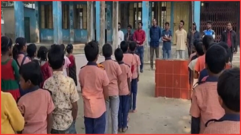 প্রাথমিক বিদ্যালয়ে শিশুদের দিয়ে ‘ধানের শীষ’ এর স্লোগান, ভিডিও ভাইরাল