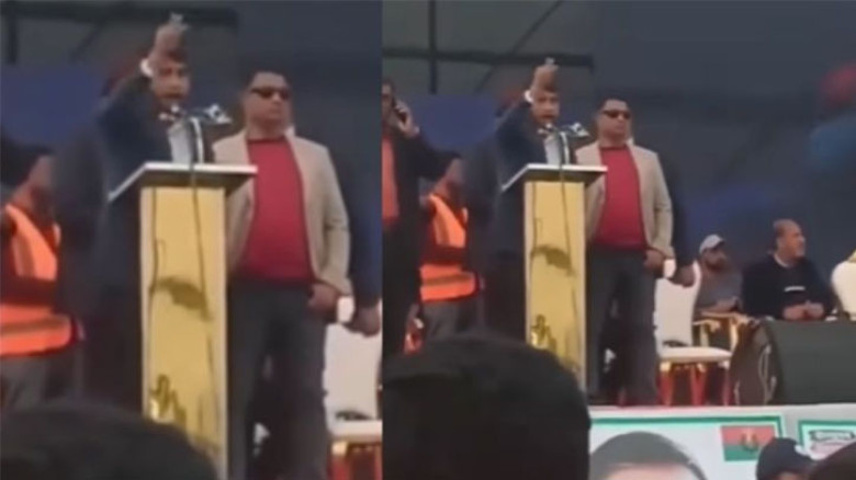 তারেক রহমানের সমাবেশে ছাত্রদল নেতার `জয় বাংলা' স্লোগান, মৃত্যু হলেও হাজারবার জয় বাংলা বলব
