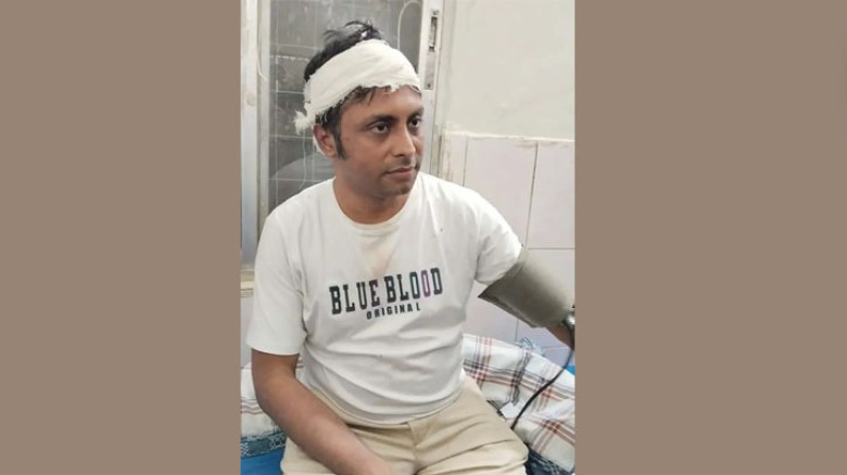 চাঁদা না দেওয়ায় ড্রিম হলিডে পার্কের সামনে সাংবাদিকদের ওপর হামলা