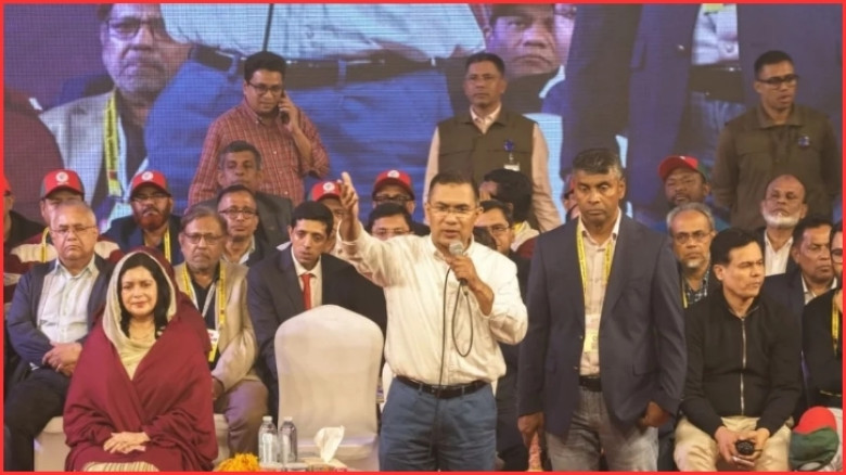 পরিবর্তনের ধারাবাহিকতা রক্ষার আহ্বান; সাতটি সমস্যা সমাধানের আশ্বাস তারেক রহমানের