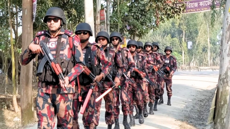 জাতীয় সংসদ নির্বাচন ঘিরে কুড়িগ্রামে বিজিবির তৎপরতা