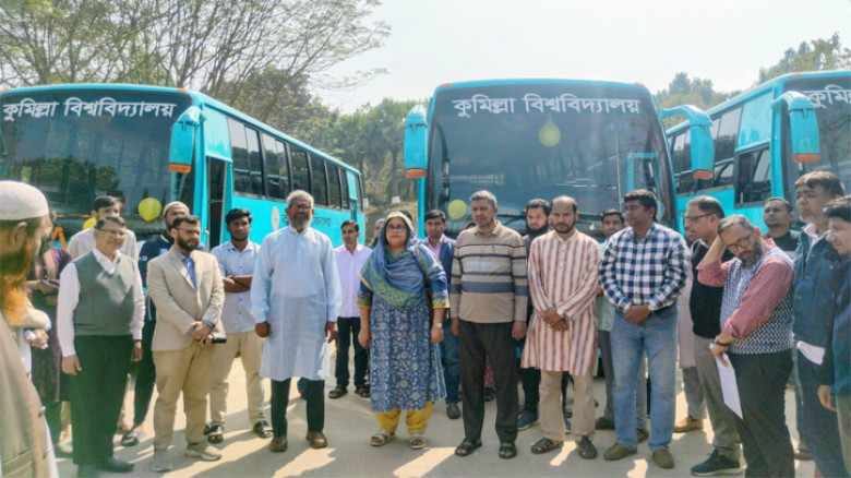 ‎কুবিতে তিনটি নতুন বাস উদ্বোধন