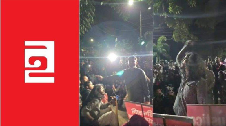 যমুনার সামনে ইনকিলাব মঞ্চের অবস্থান