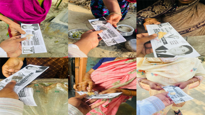 ভোটের মাঠে ভিন্ন বার্তা, জামালপুর-০৫ আসনে বিএনপি প্রার্থীর পক্ষে সবজি বীজ বিতরণ
