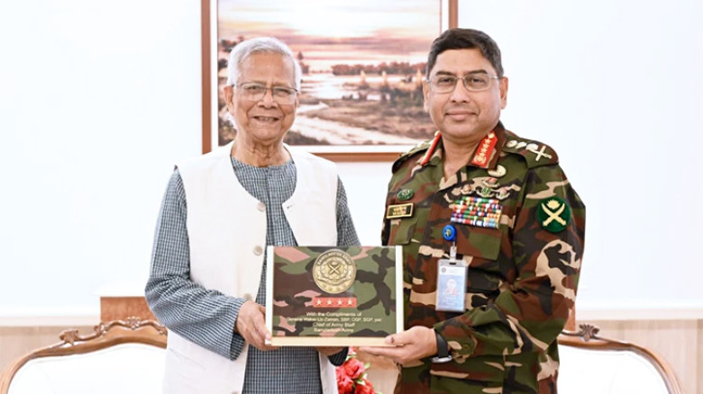 প্রধান উপদেষ্টার সঙ্গে সেনাপ্রধানের বিদায়ী সাক্ষাৎ
