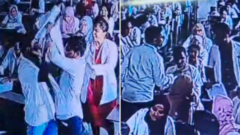 পরীক্ষায় নকলে বাধা দেয়ায় সহকারী অধ্যাপকের ওপর ছাত্রের হামলা