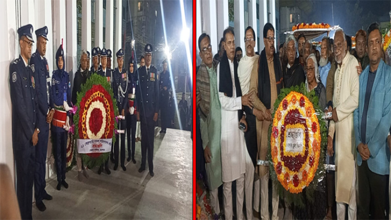 যশোরে মহান ভাষা শহীদদের প্রতি গভীর শ্রদ্ধা নিবেদন