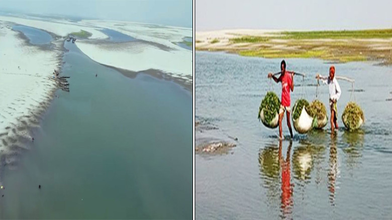 নদীতে মাছ নেই, নৌকা চলে না : কাজ হারিয়ে দিশেহারা নদীঘেঁষা মানুষেরা