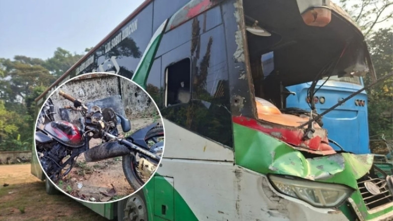 মোটরসাইকেলে কক্সবাজার যাচ্ছিলেন দুই বন্ধু, বাসের ধাক্কায় প্রাণহানি