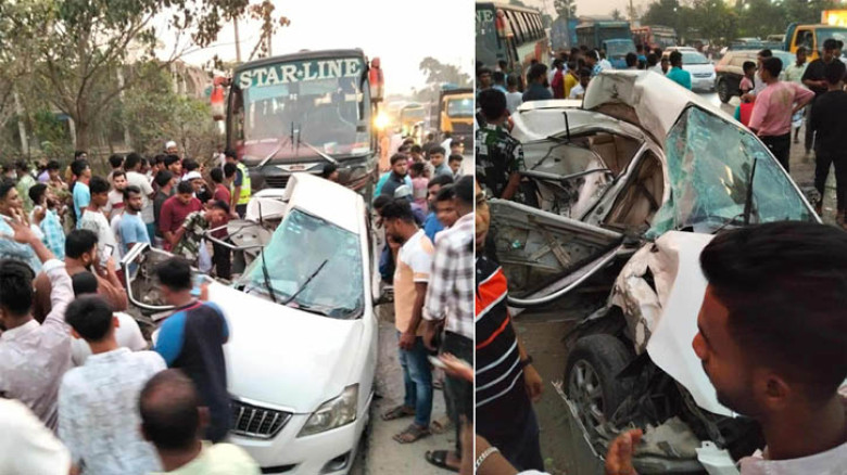 কুমিল্লার দুর্ঘটনায় নিহত পাঁচ, একই পরিবারেরই ৪ জন