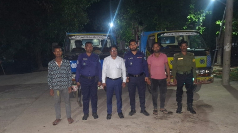মাটি কাটার খবর পেয়ে মধ্যরাতে এসিল্যান্ডের অভিযান, ট্রাক জব্দ