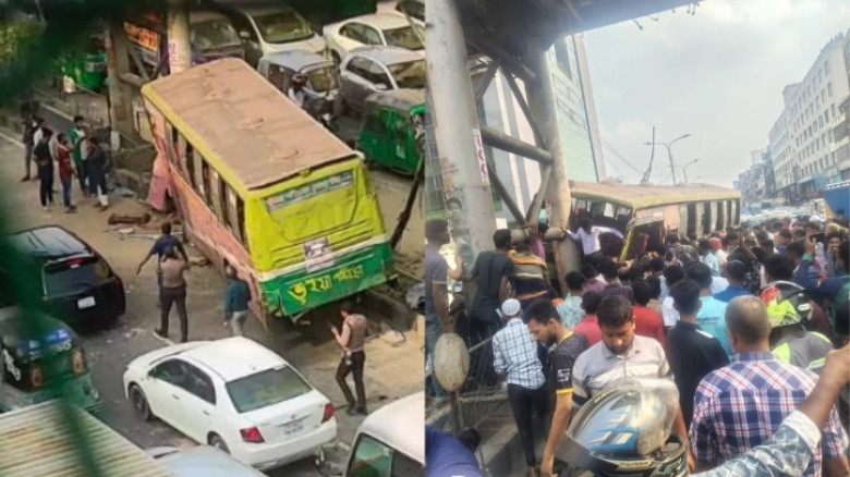 বনানীতে বাস চাপায় নিহত ২
