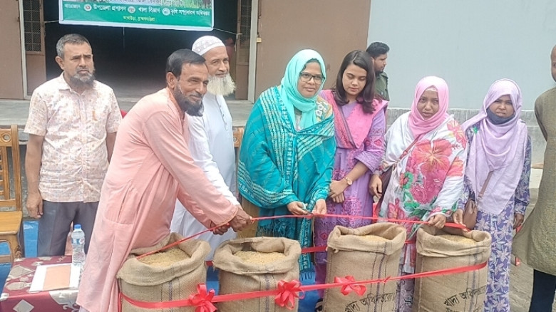 আখাউড়ায় বোরো মৌসুমে সরকারি মূল্যে ধান সংগ্রহ কর্মসূচির উদ্বোধন