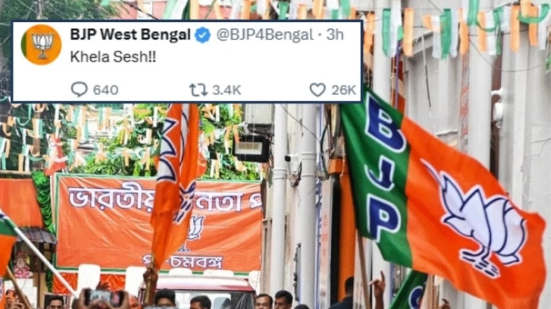 পশ্চিমবঙ্গে বিজেপি ঝড়; ‘খেলা শেষ’ তৃণমূলের!
