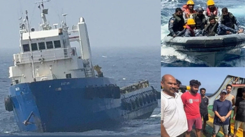 আরব সাগরে আটকে পড়া ভারতীয় নাবিকদের উদ্ধার করল পাকিস্তান নৌবাহিনী