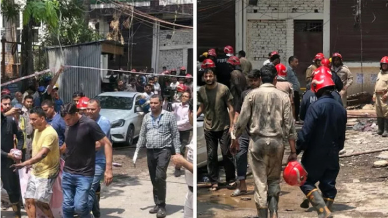 নয়াদিল্লিতে আবাসিক হোটেলে ভয়াবহ আগুন, নিহত ২০