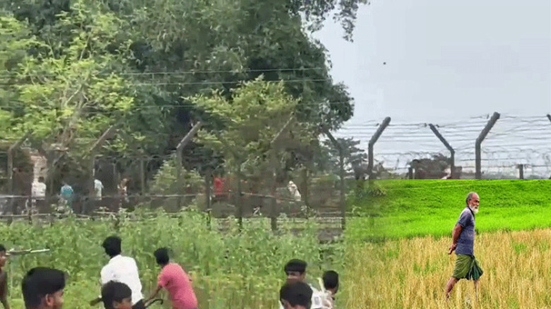 বাংলাদেশ-ভারত বিভিন্ন সীমান্তে গ্রামবাসীদের ধাওয়া-পাল্টা ধাওয়া