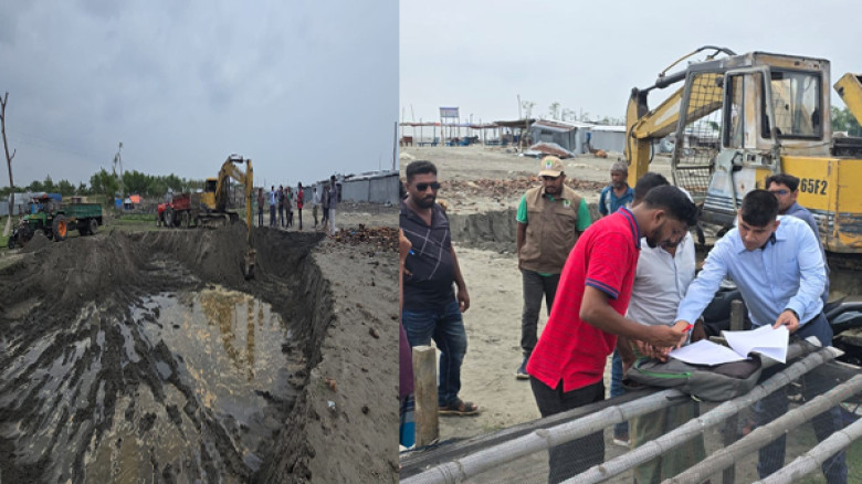 কুয়াকাটার লেম্বুর বনে অবৈধ বালু উত্তোলন, একজনের কারাদণ্ড