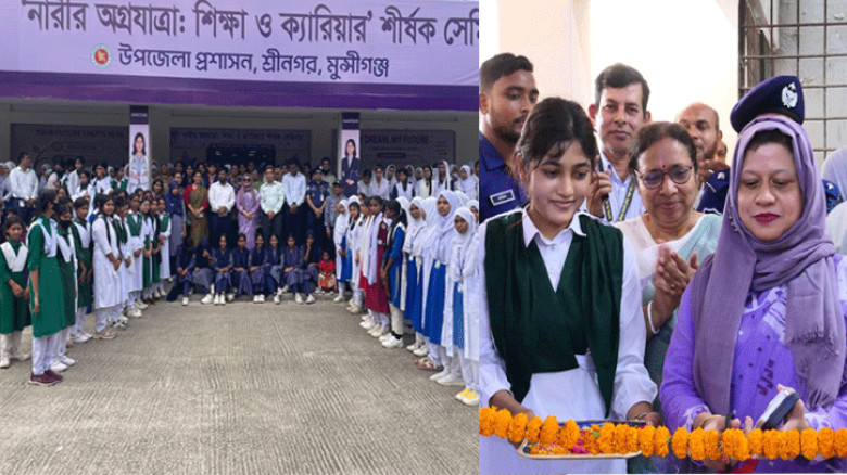 শ্রীনগরে উন্নয়ন ও শিক্ষা কার্যক্রম পরিদর্শনে জেলা প্রশাসক