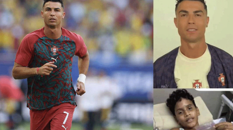 ভেনেজুয়েলার ভূমিকম্পে পা হারানো শিশুর স্বপ্ন পূরণ করলেন রোনালদো