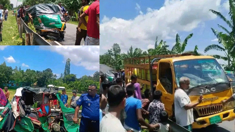 কুড়িগ্রামের রাজারহাটে পিকআপ-সিএনজির মুখোমুখি সংঘর্ষে নিহত ১, আহত ৪