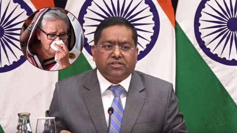 হাসিনার প্রত্যর্পণ একটি আইনি বিষয়, নিয়ম অনুযায়ী ব্যবস্থা: রণধীর জয়সওয়াল